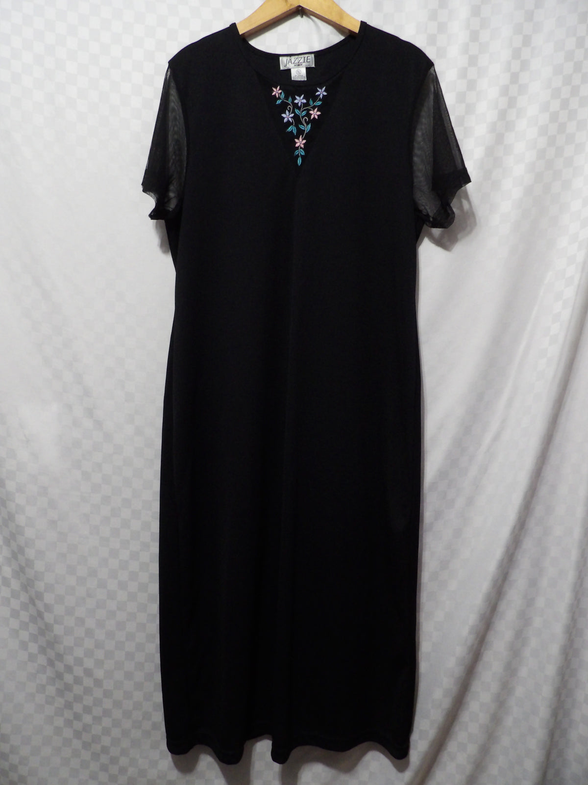 JAZZIE Vintage Embroidered Mesh Dress | 24/44 (XL)