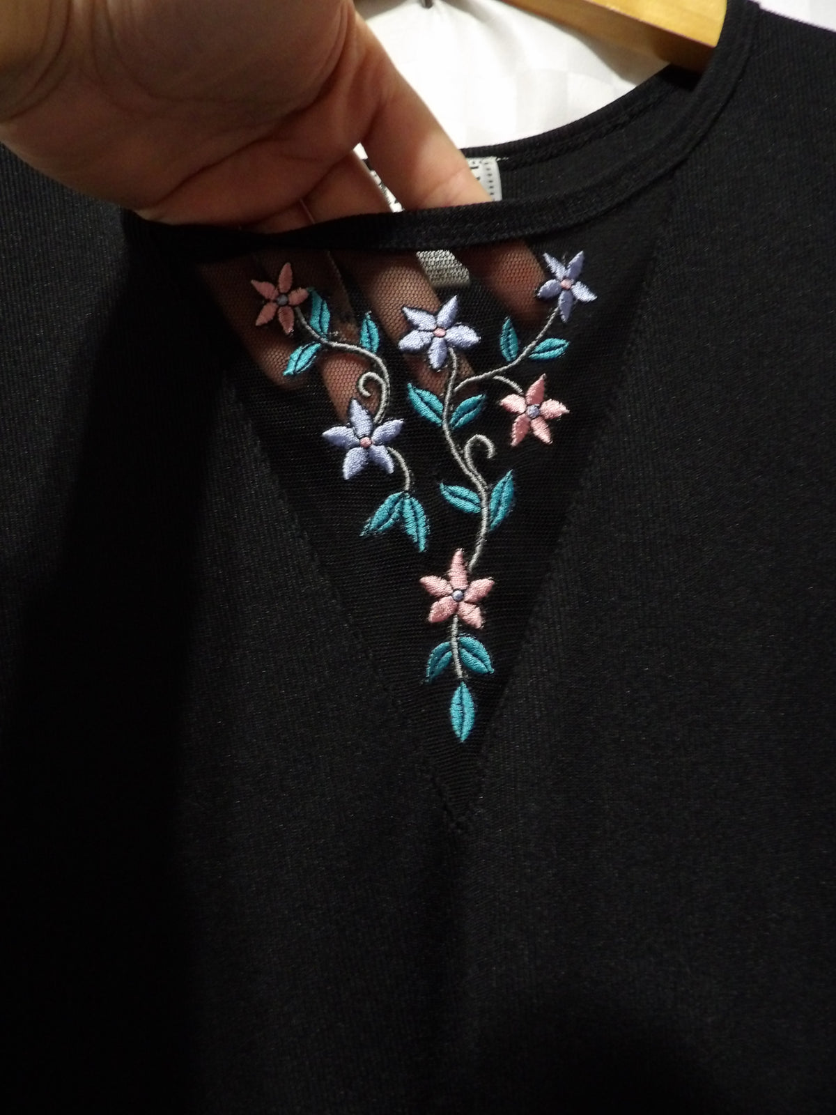 JAZZIE Vintage Embroidered Mesh Dress | 24/44 (XL)