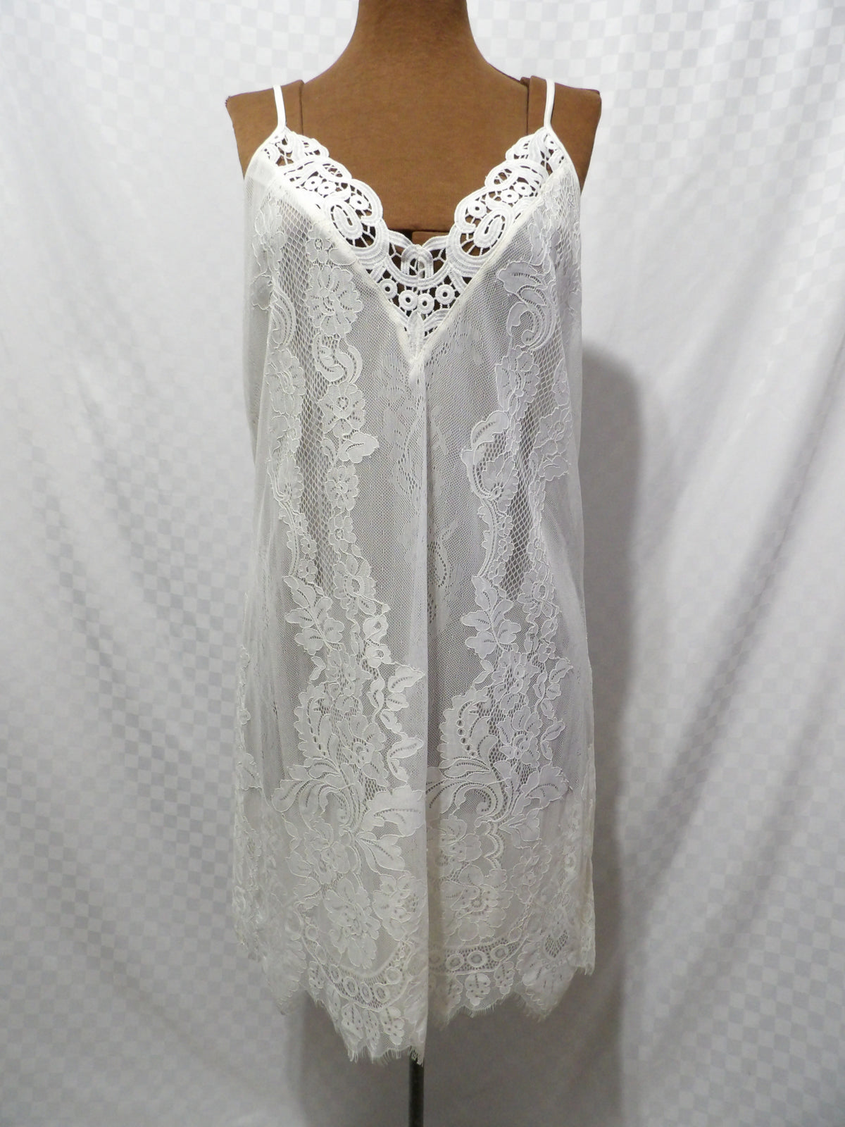 INTERNATIONAL CONCEPTS Lacy Slip Dress | M