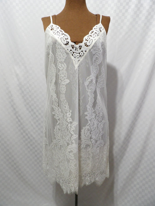 INTERNATIONAL CONCEPTS Lacy Slip Dress | M