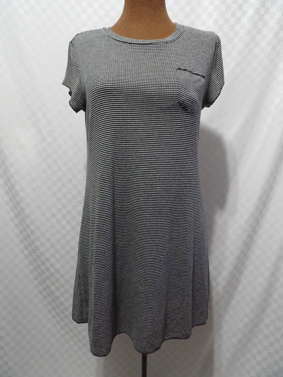ADAM LEVINE Striped Tee Shirt Dress | M