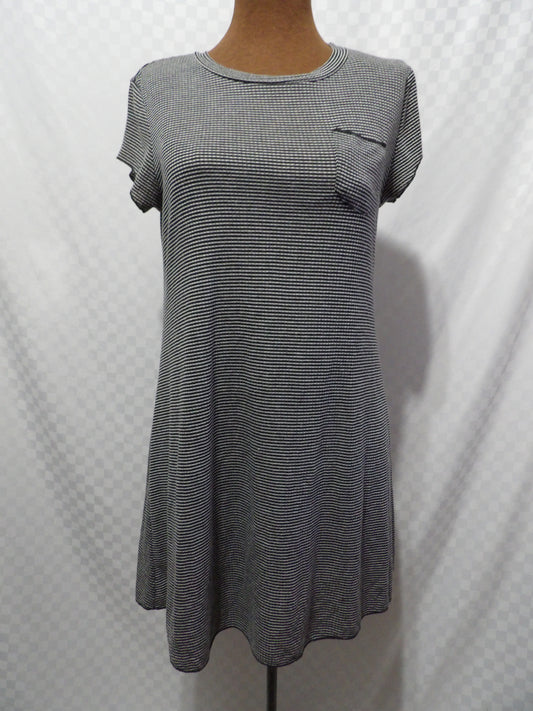ADAM LEVINE Striped Tee Shirt Dress | M