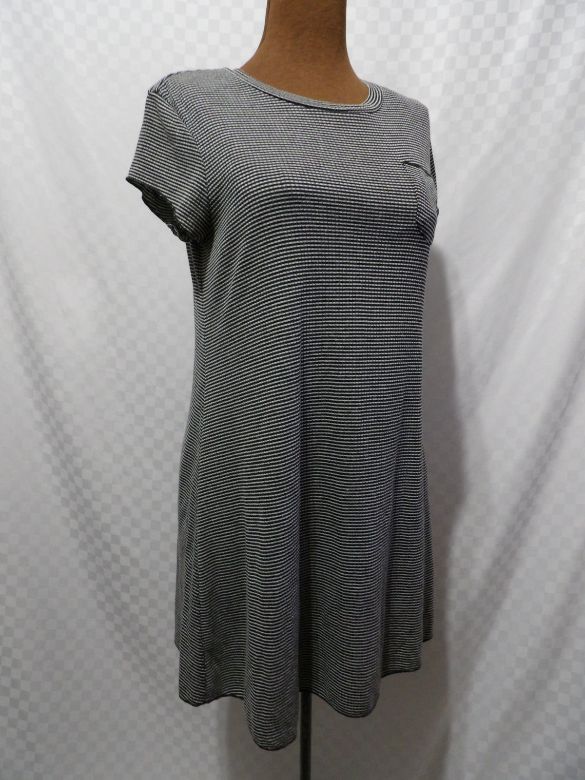 ADAM LEVINE Striped Tee Shirt Dress | M