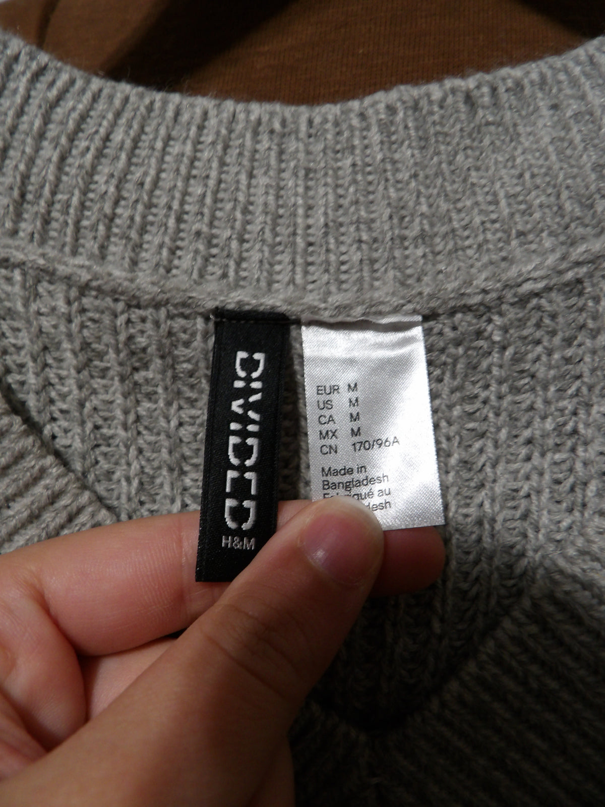 H&M Gray Boxy Sweater Vest | M