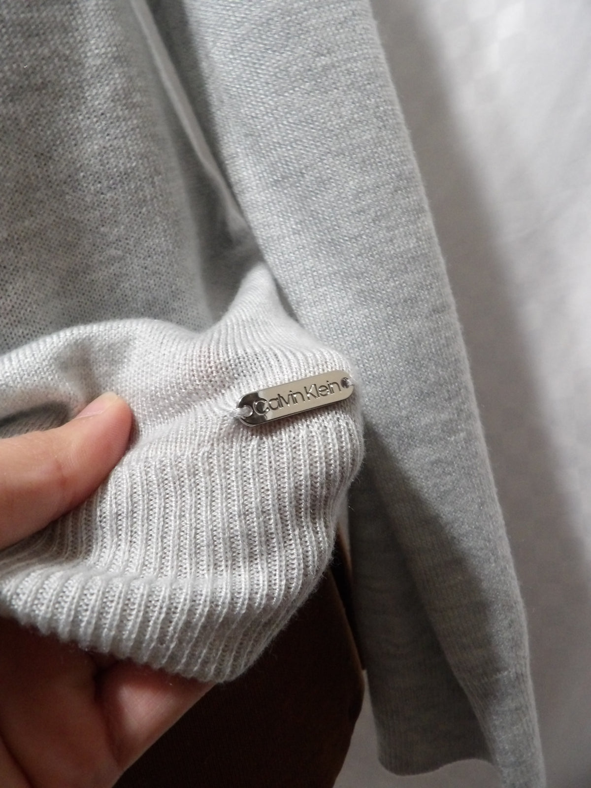CALVIN KLEIN Cowl Neck Pullover Sweater | S