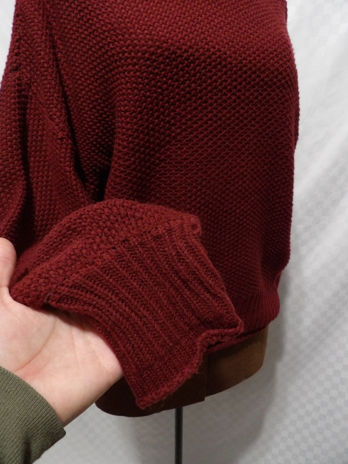 Burgundy Turtleneck Sweater | XL