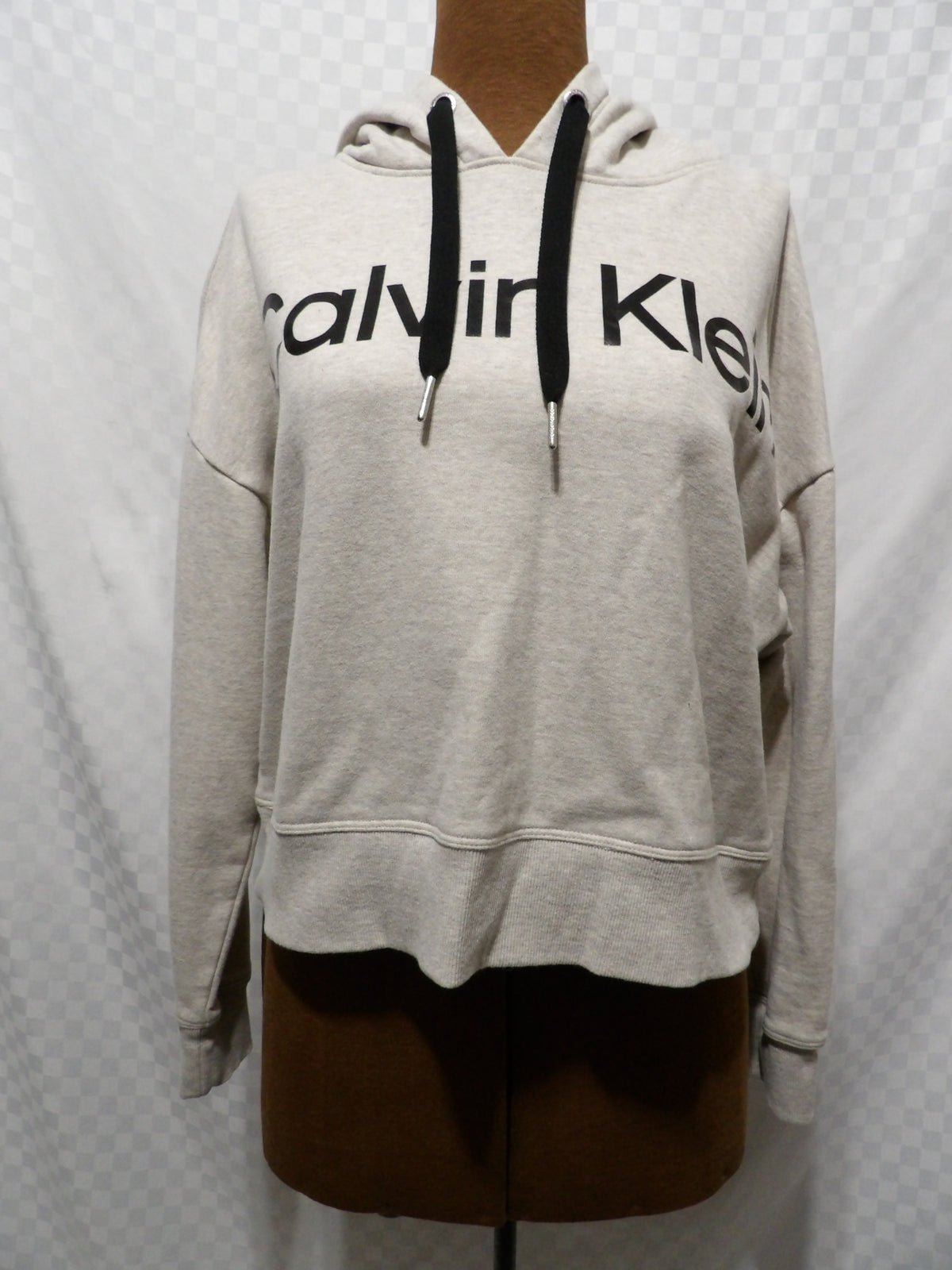 CALVIN KLEIN Cropped Hooded Sweatshirt | M
