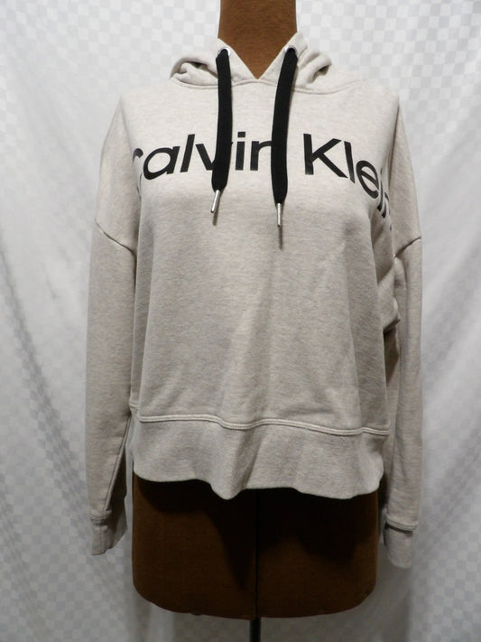 CALVIN KLEIN Cropped Hooded Sweatshirt | M