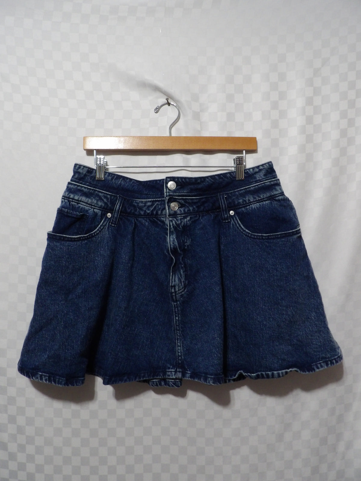 SCOOP Y2K Double Waistband Denim Skirt | 12