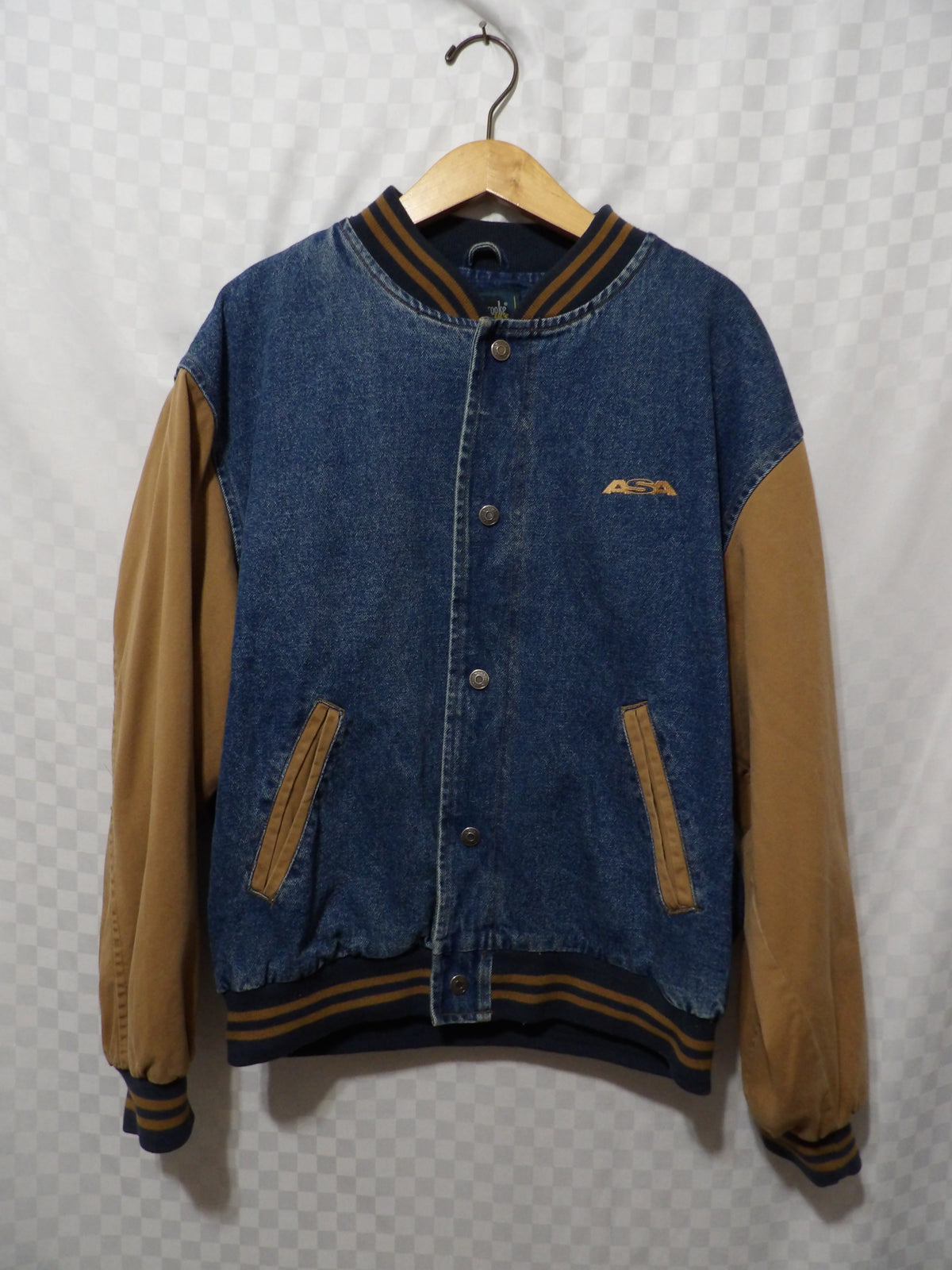 DUNBROOKE Vintage Denim Bomber Jacket | XL