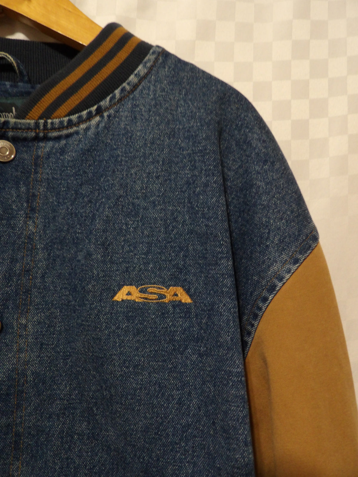 DUNBROOKE Vintage Denim Bomber Jacket | XL