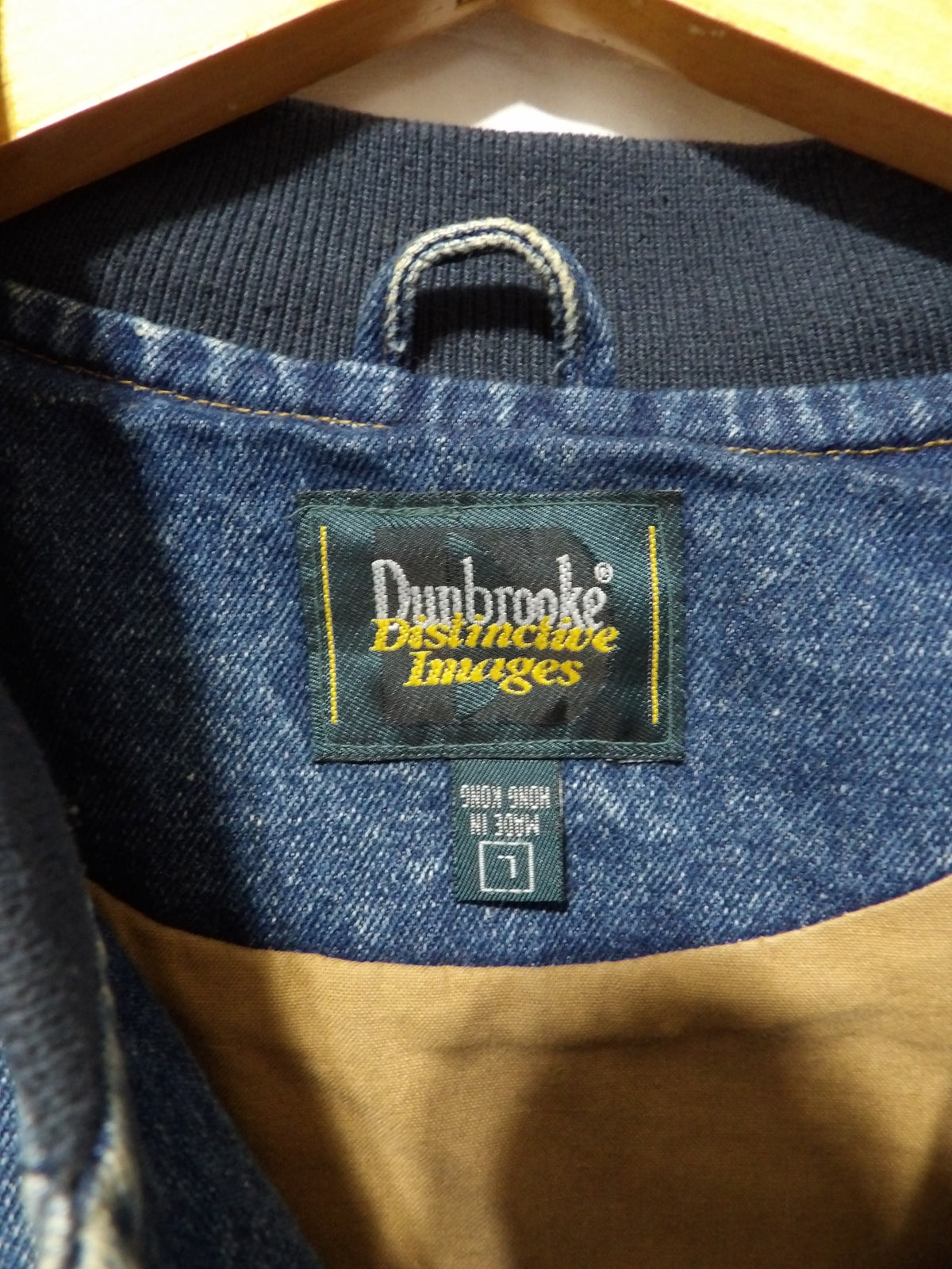 DUNBROOKE Vintage Denim Bomber Jacket | XL