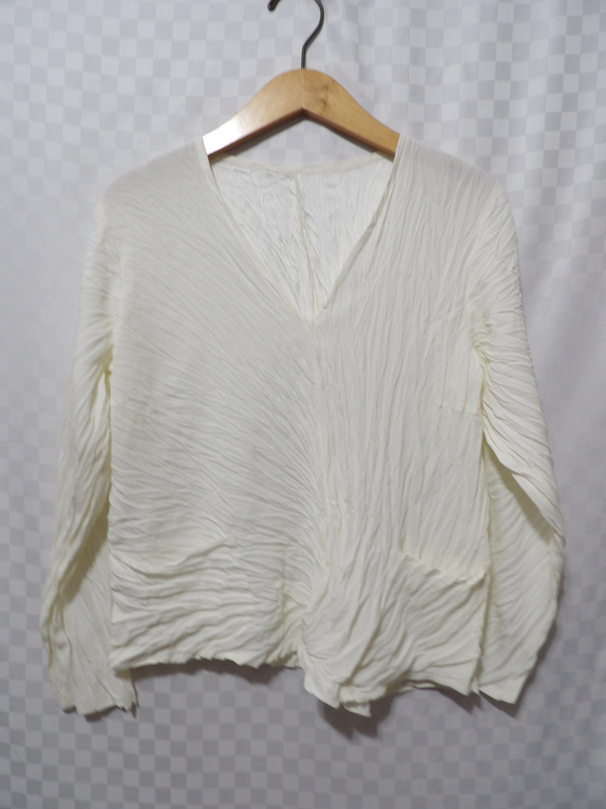 BABETTE Vintage Crinkled Plisse Blouse | S