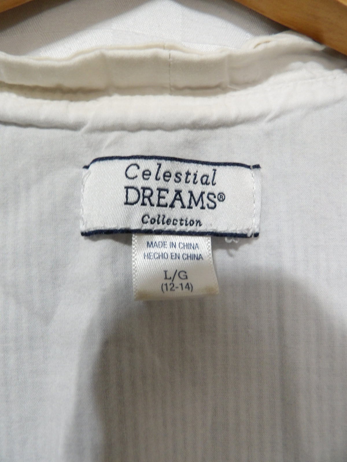 CELESTIAL DREAMS Vintage Striped Robe | L