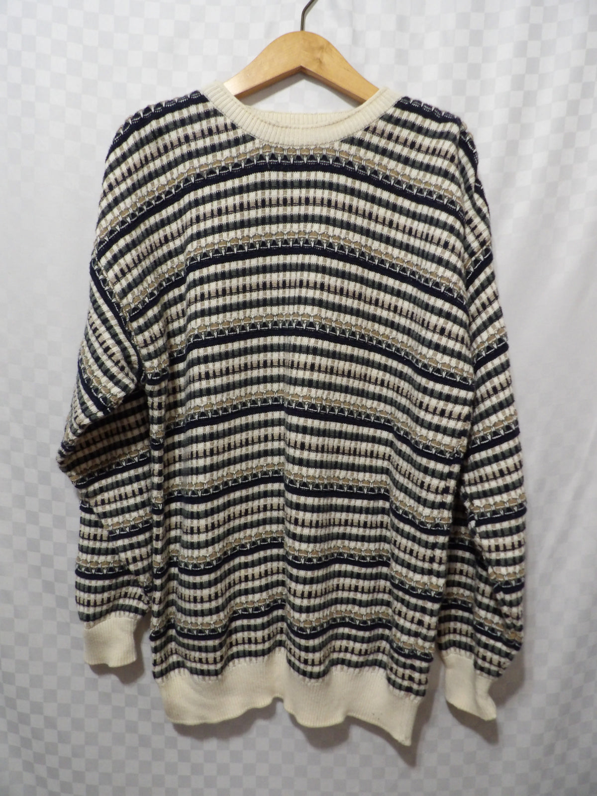 CAPE ISLE KNITTERS Vintage Striped Sweater | XL