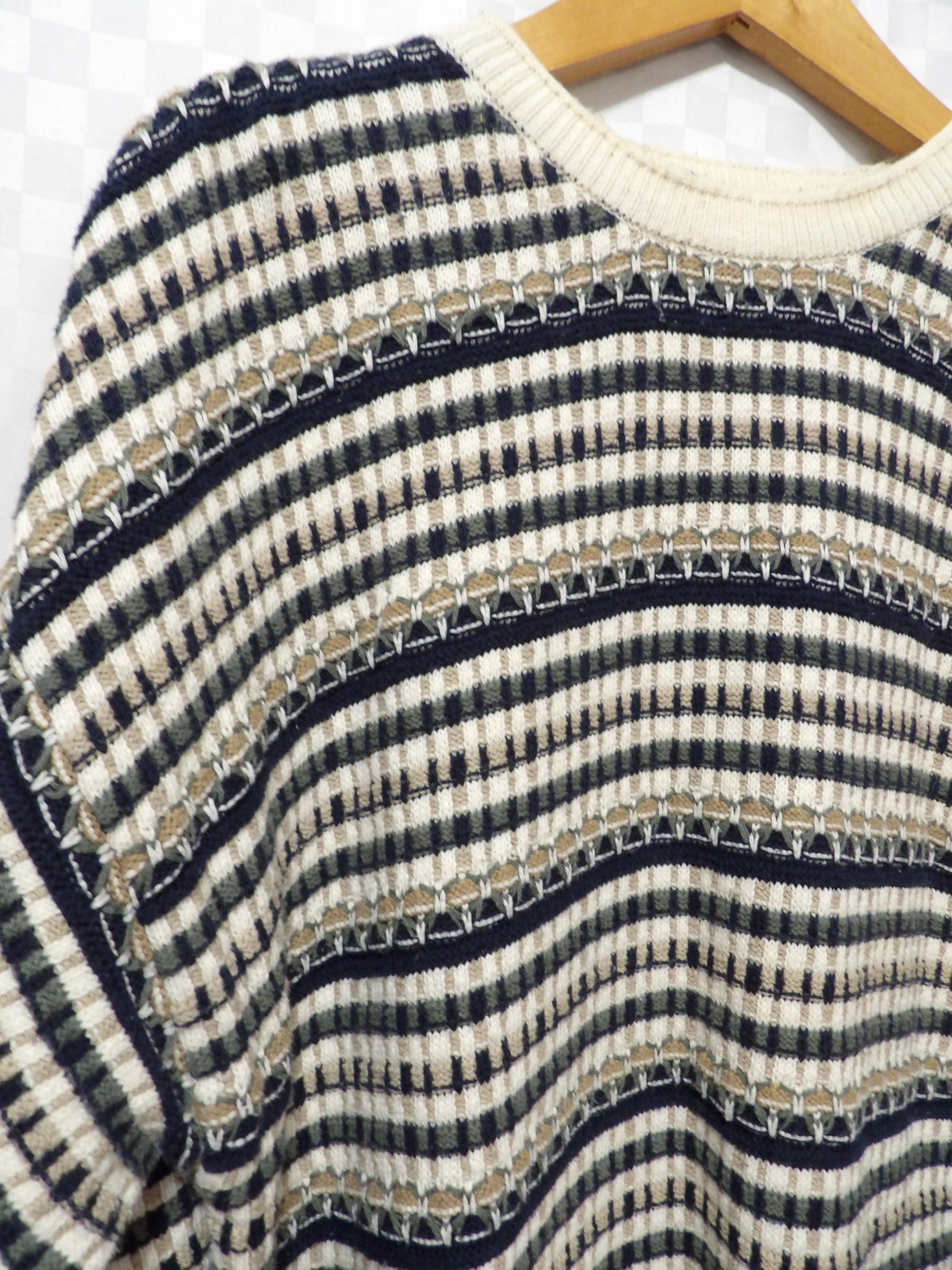 CAPE ISLE KNITTERS Vintage Striped Sweater | XL
