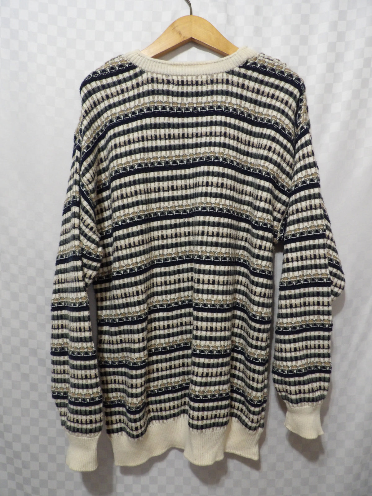 CAPE ISLE KNITTERS Vintage Striped Sweater | XL