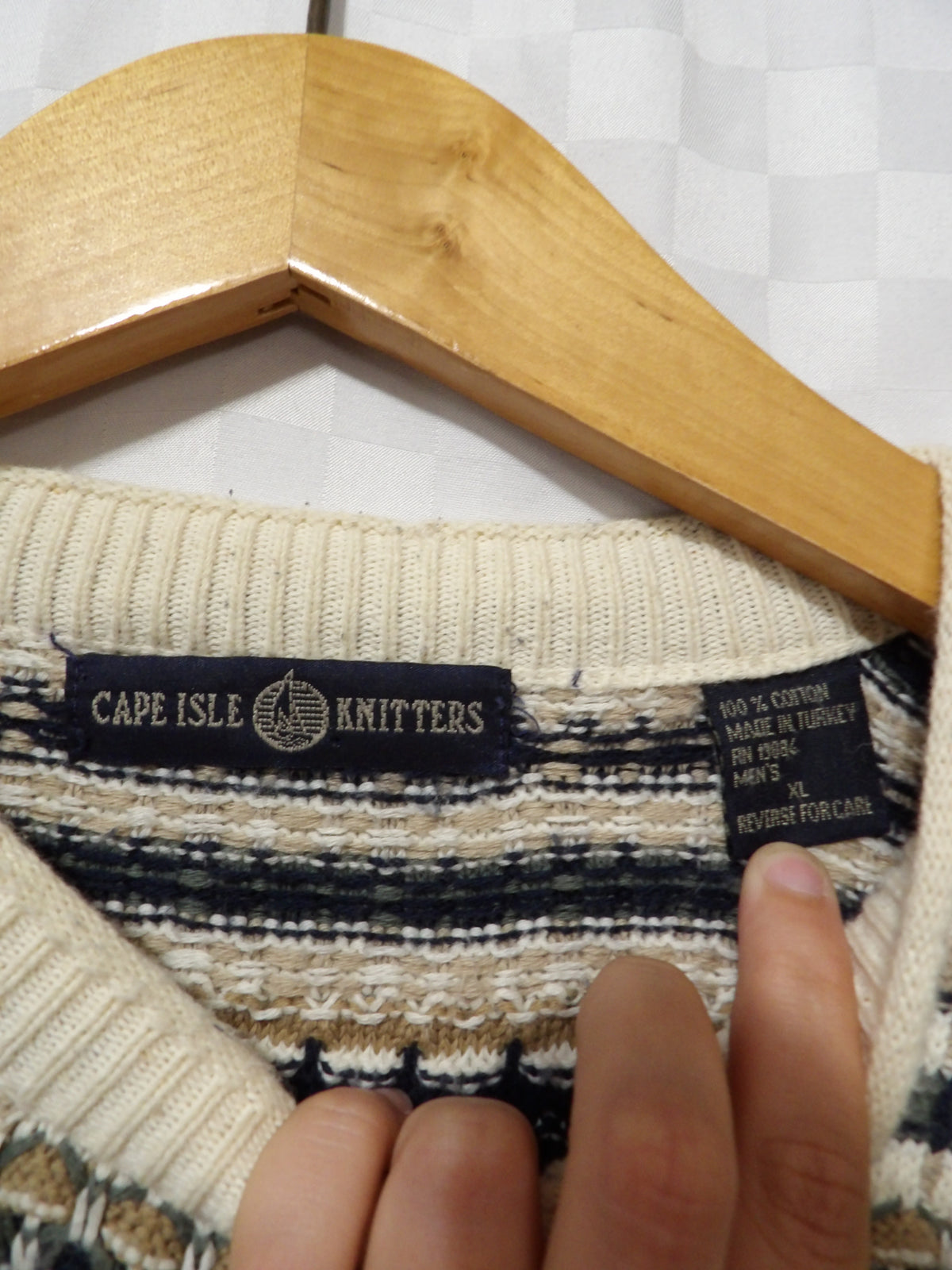 CAPE ISLE KNITTERS Vintage Striped Sweater | XL