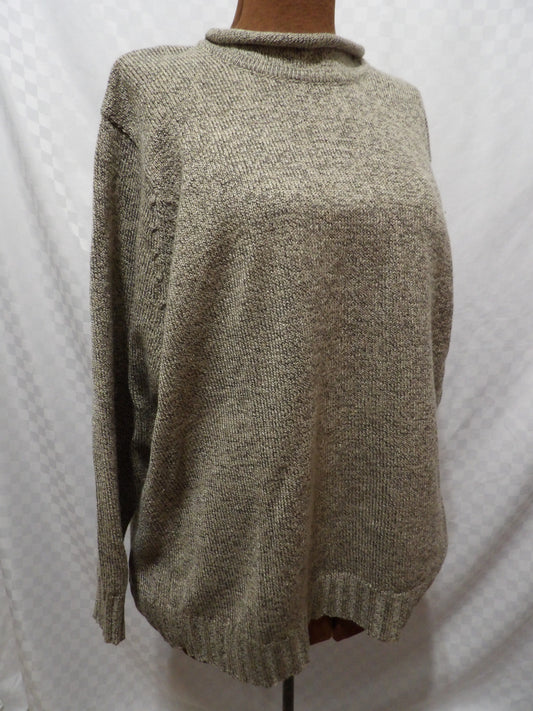 BASIC EDITIONS Vintage Mock Neck Sweater | XL