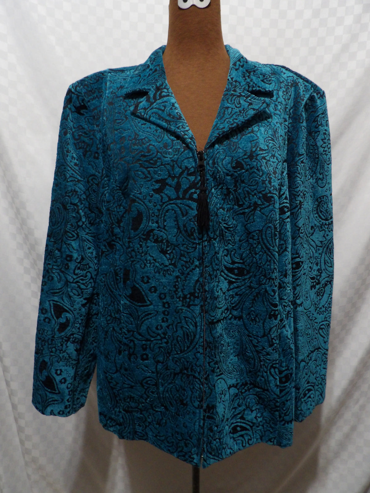 C.J. BANKS Vintage Paisley Velour Jacket | 1X