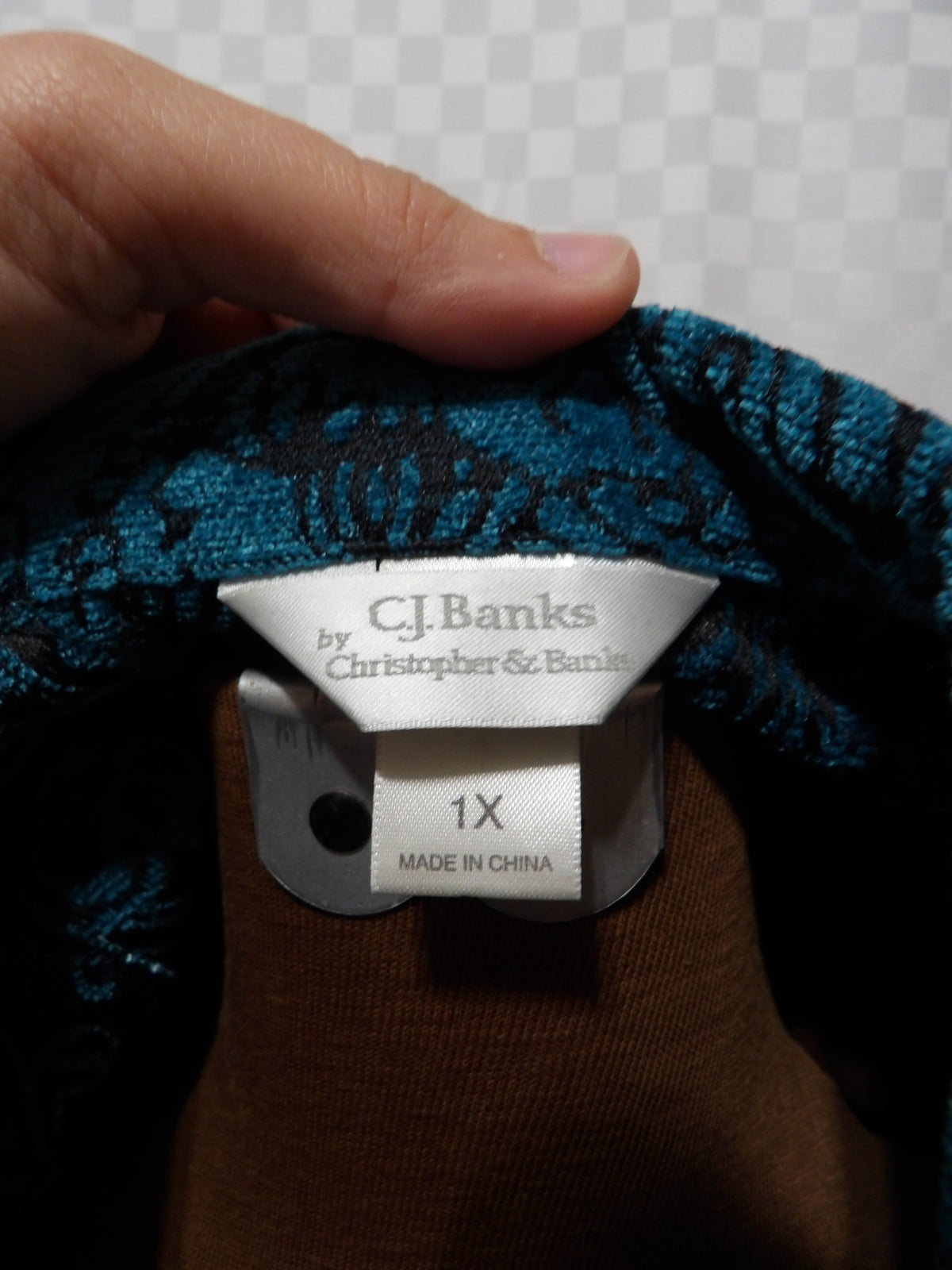C.J. BANKS Vintage Paisley Velour Jacket | 1X