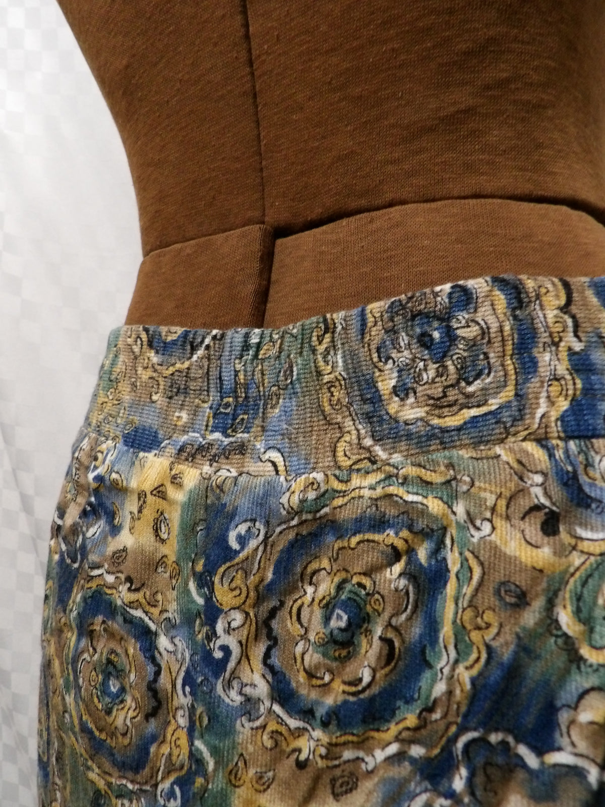 M.J. CARROLL Vintage Paisley Midi Skirt | S