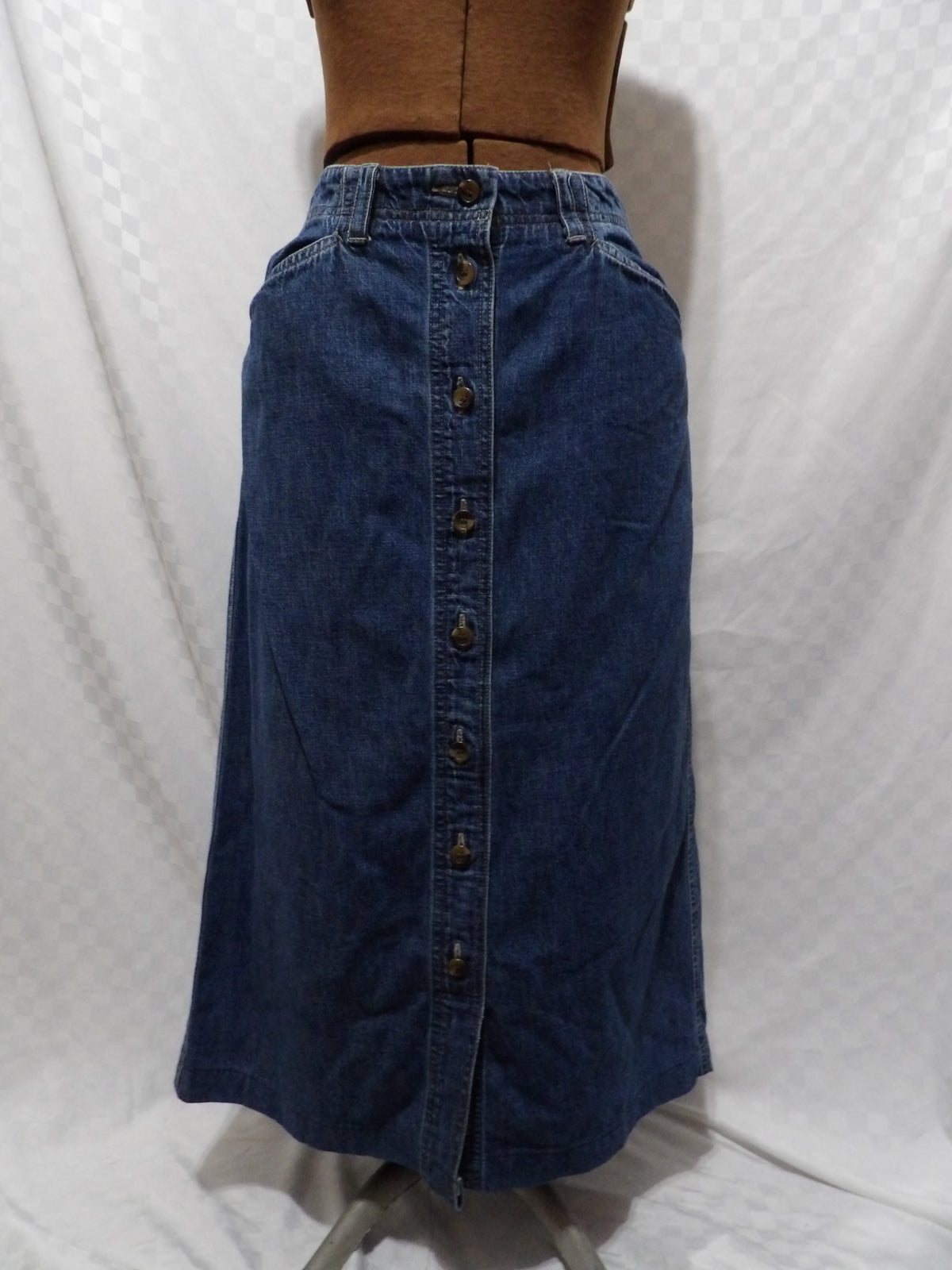 JONES SPORT Vintage Denim Midi Skirt | 14