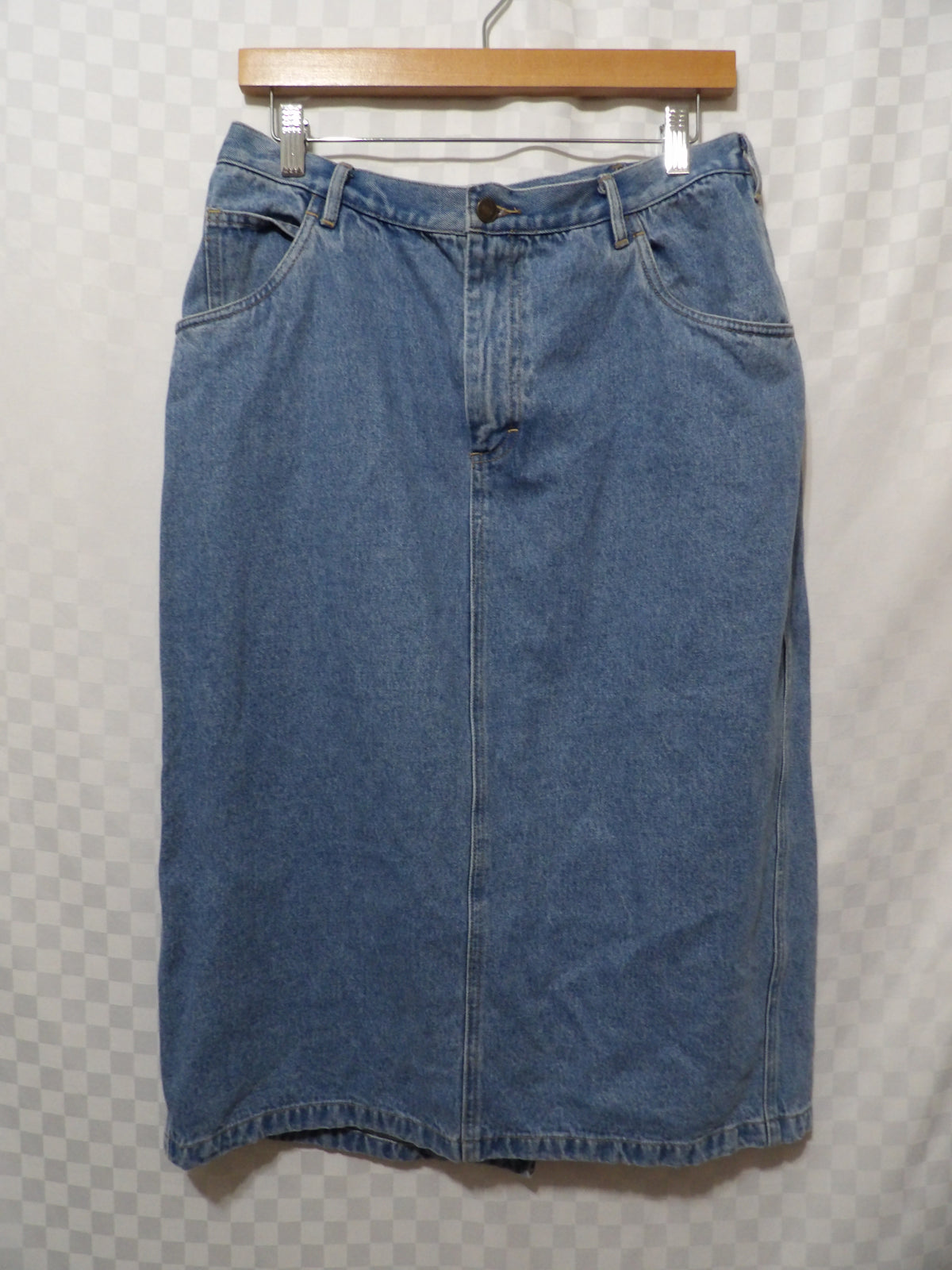 ELISABETH Liz Claiborne Vintage Denim Midi Skirt | 14P