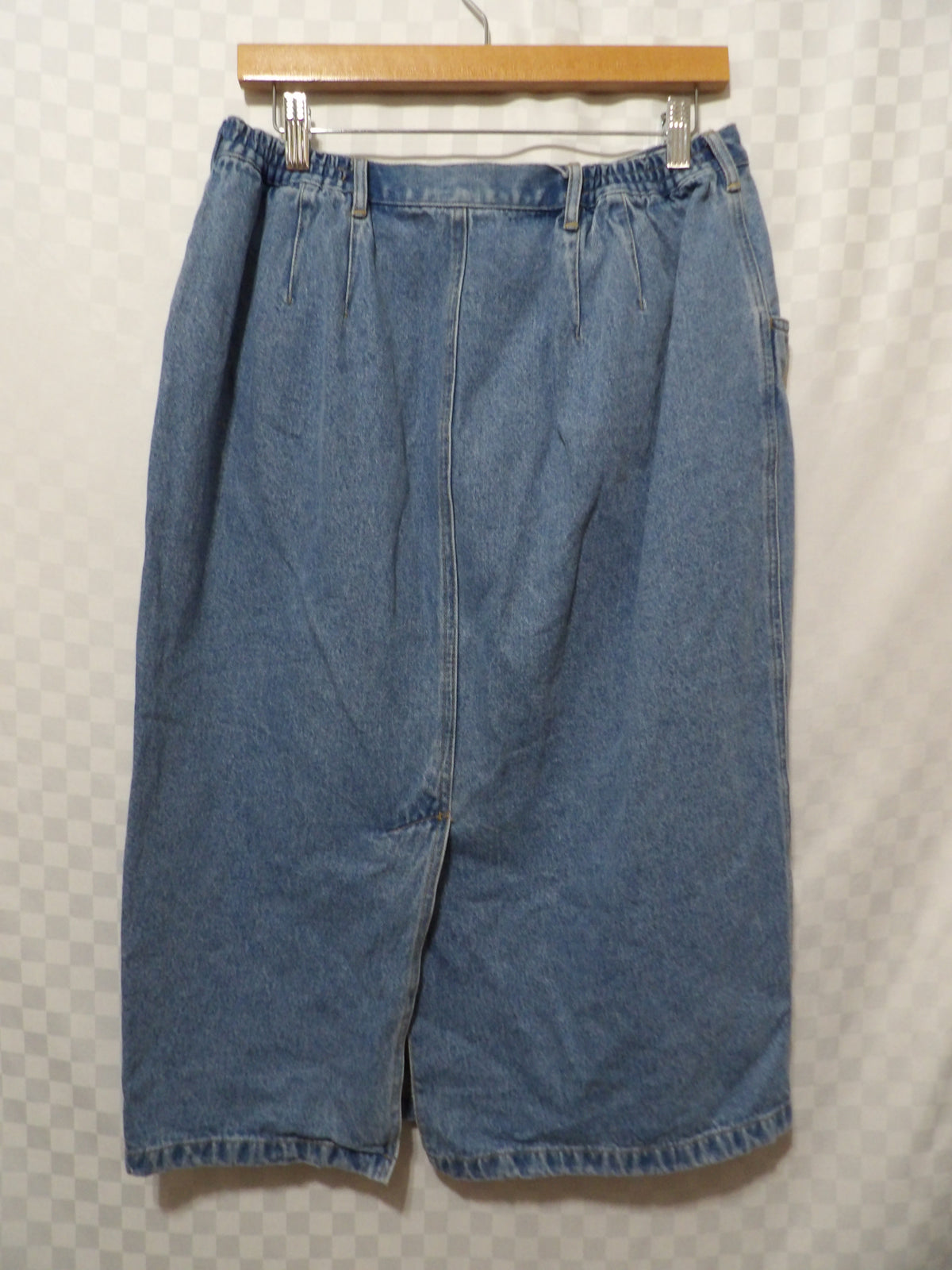 ELISABETH Liz Claiborne Vintage Denim Midi Skirt | 14P