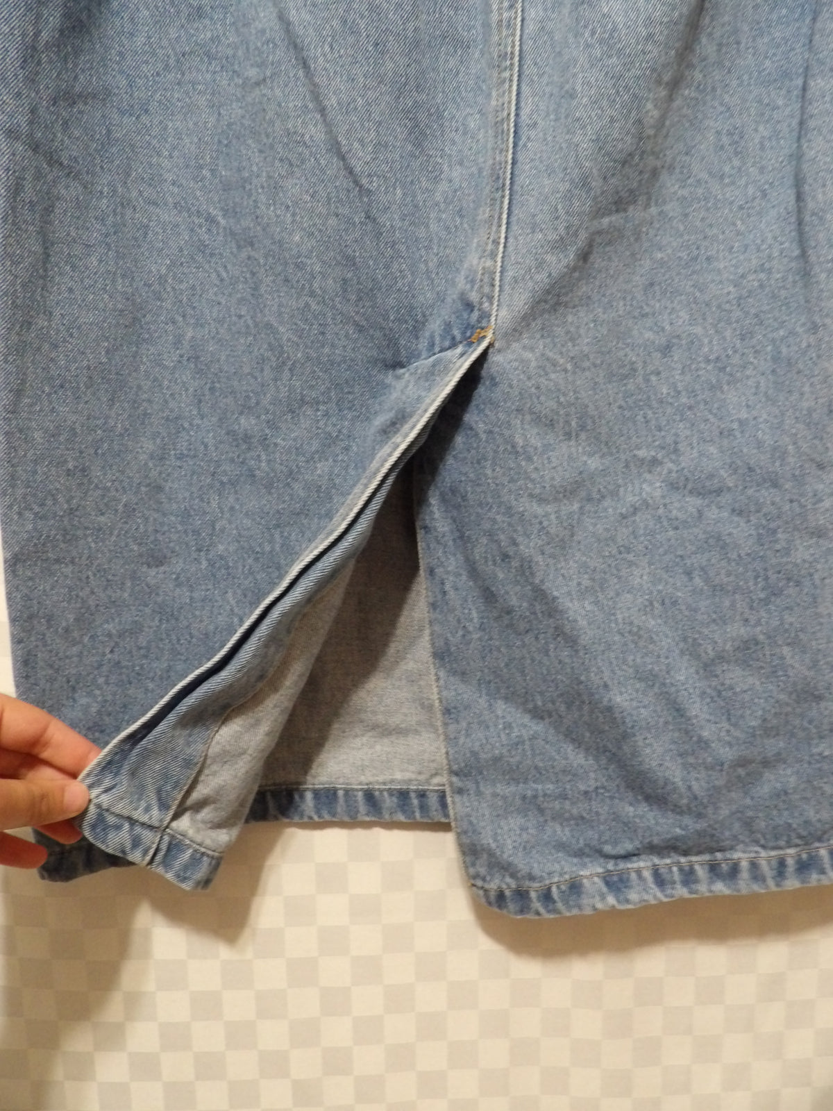 ELISABETH Liz Claiborne Vintage Denim Midi Skirt | 14P