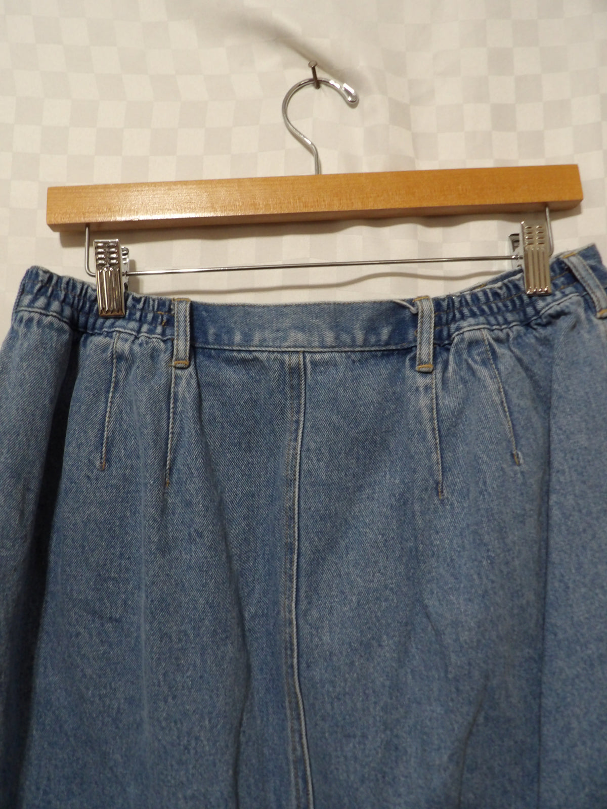 ELISABETH Liz Claiborne Vintage Denim Midi Skirt | 14P