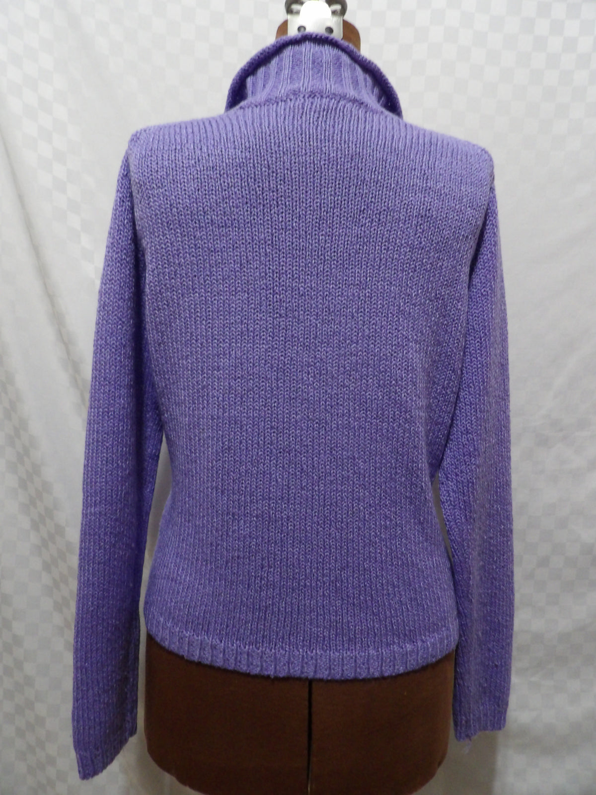 PBJ SPORT Vintage Purple Knit Quarter Zip Sweater | SP
