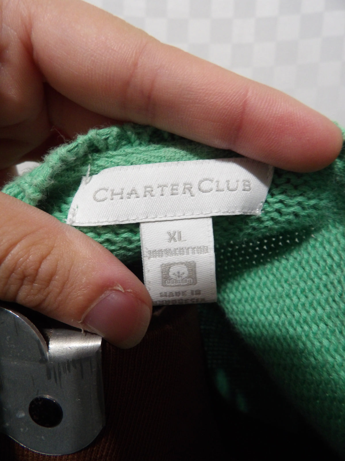 CHARTER CLUB Vintage Green Sweater | XL
