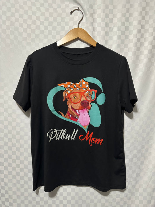 PITBULL MOM Tee | L