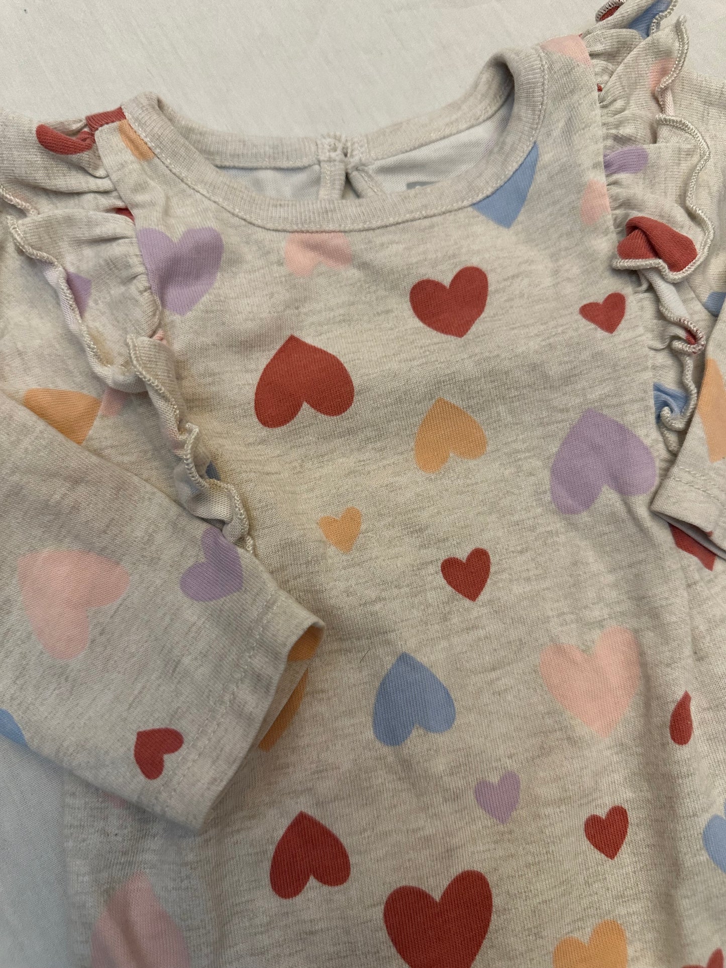 GARANIMALS Heart Long Sleeve Onesie | 3-6M