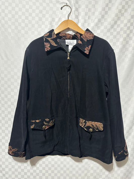 VINTAGE Susan Graver Tapestry Jacket | L
