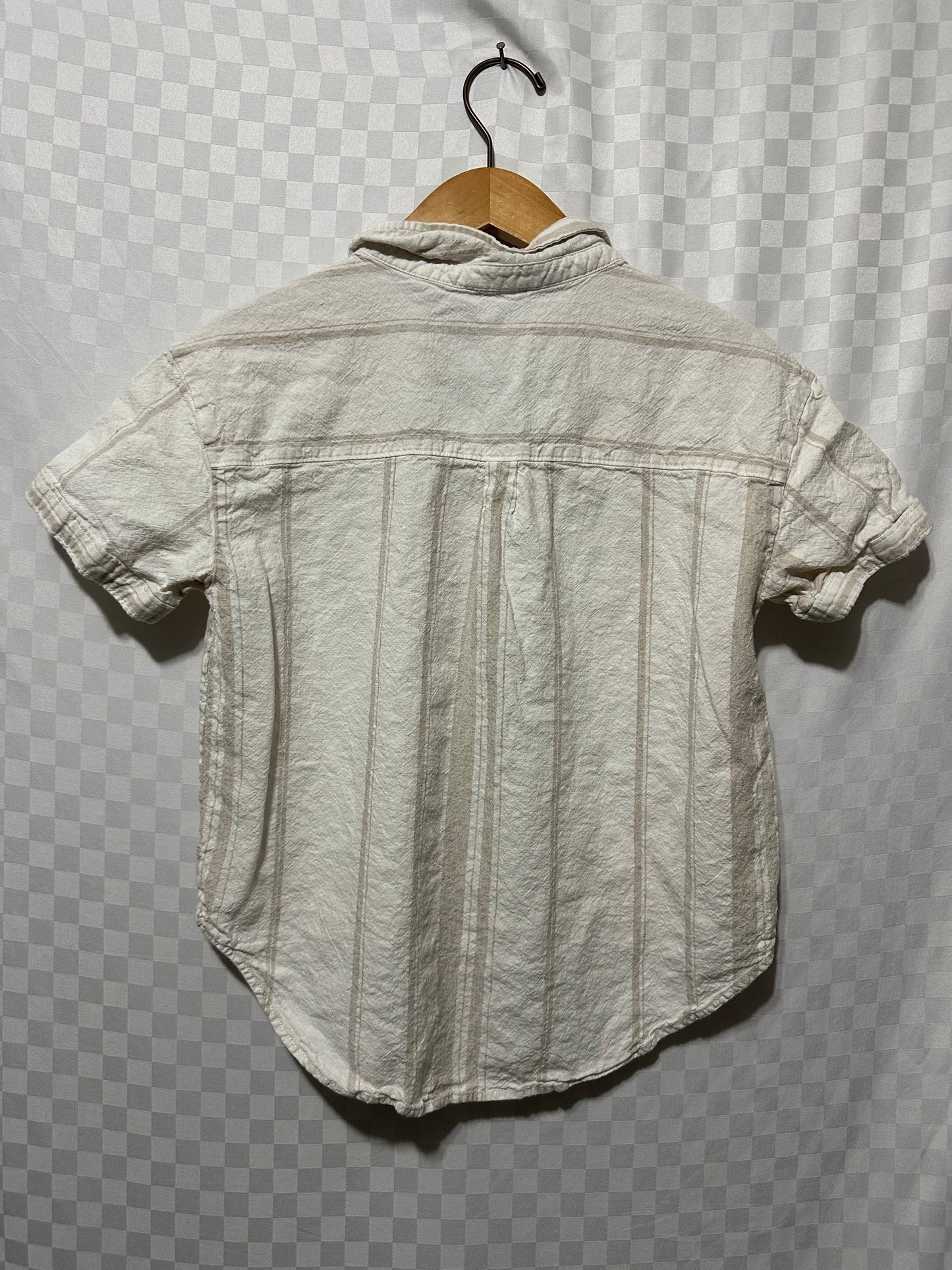 FALLS CREEK Cropped Button-Up Blouse | M