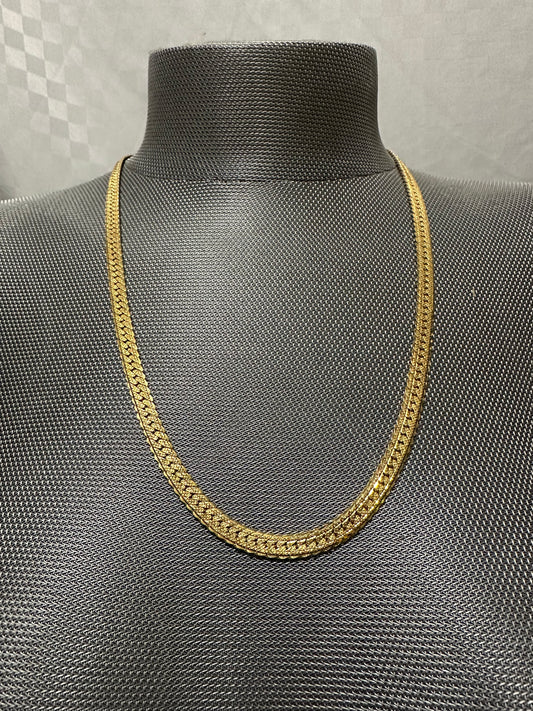 VINTAGE Napier Gold Tone Herringbone Necklace