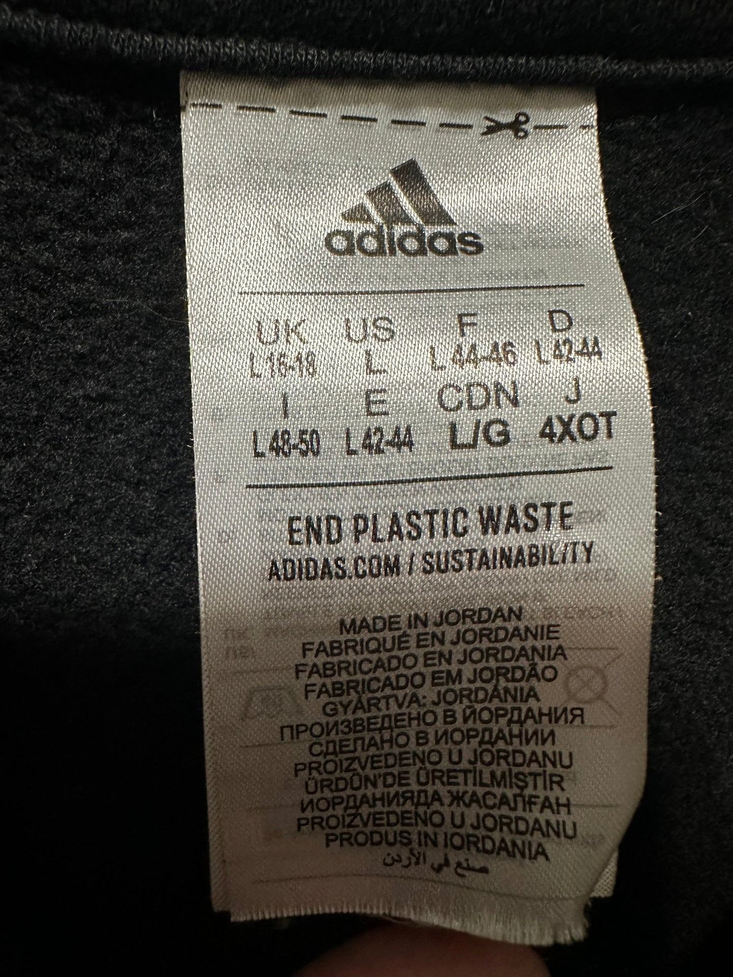 ADIDAS Cropped Quarter Zip Pullover | L