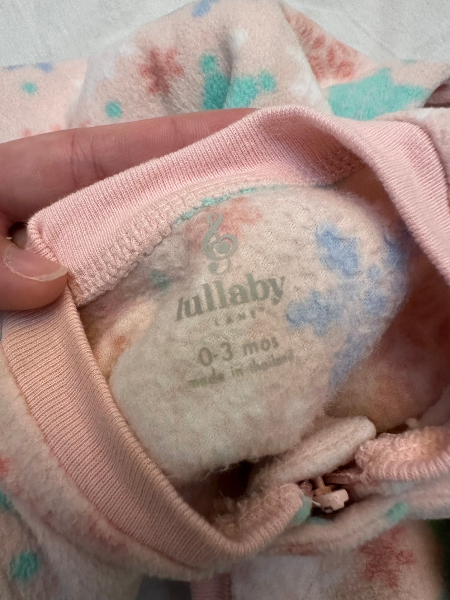 LULLABY Fleece Colorful Snowflake Sleeper | 0-3M