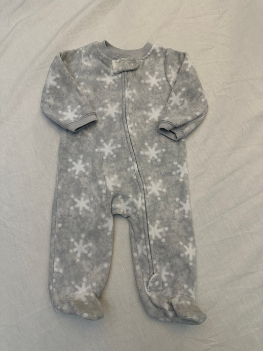 LULLABY Fleece Snowflake Sleeper | 0-3M