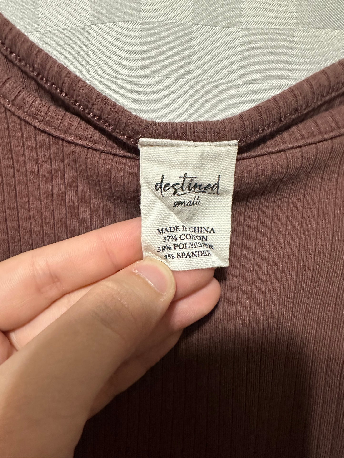 DESTINED Ribbed Crop Top | S