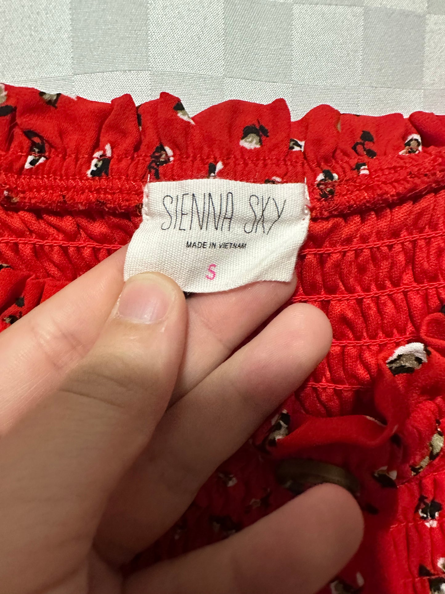 SIENNA SKY Cotton Design Mini Dress | S