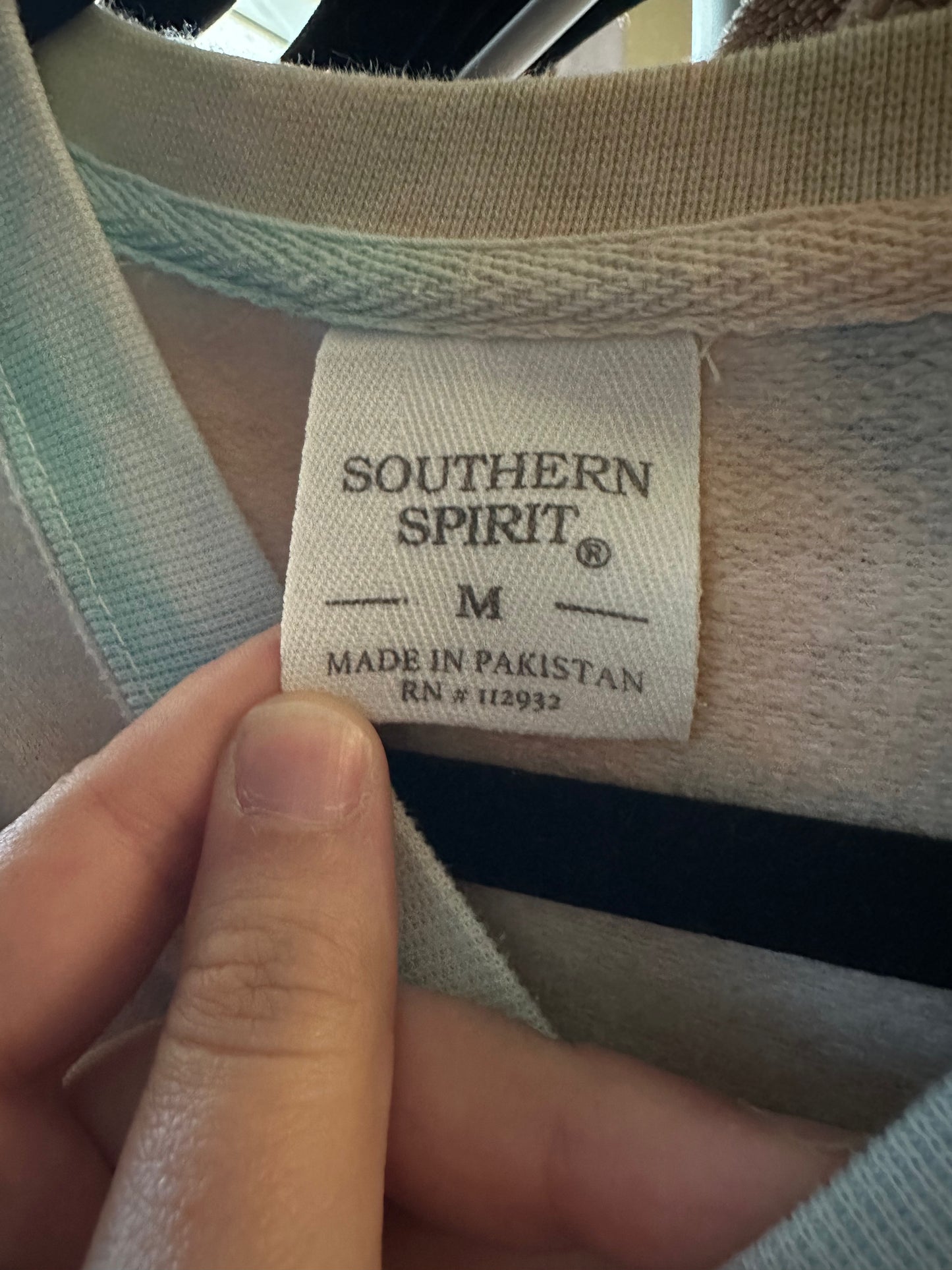 SOUTHERN SPIRIT Cropped Tie Dye Crewneck Sweatshirt | M