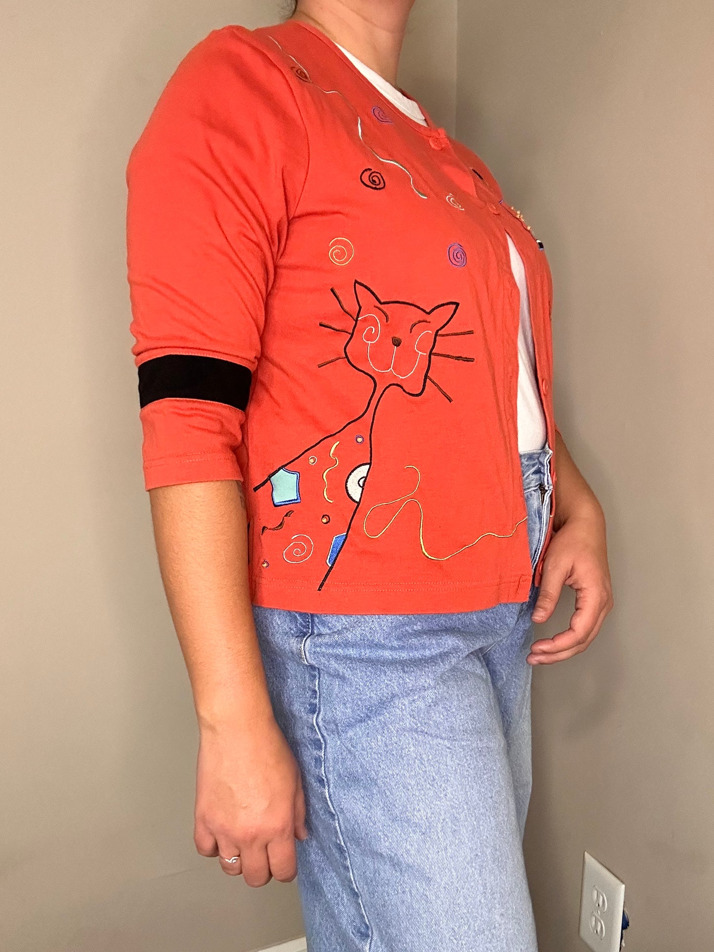ONQUE CASUALS Cat Cardigan | M